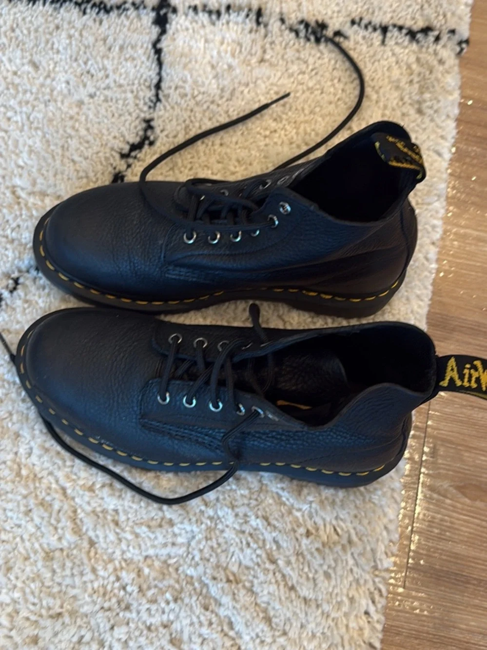 Dr. Martens Black Leather Lace-Up Ankle Boots